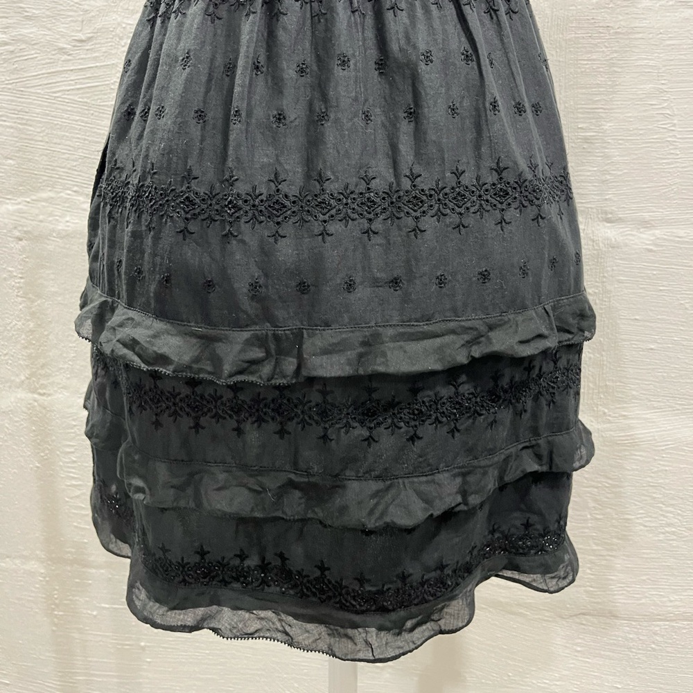 J. CREW LITTLE BLACK DRESS WITH RUFFLE DETAIL - Picture 7 of 16